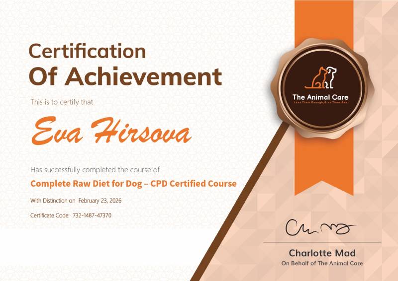 Certifikát RAW diet